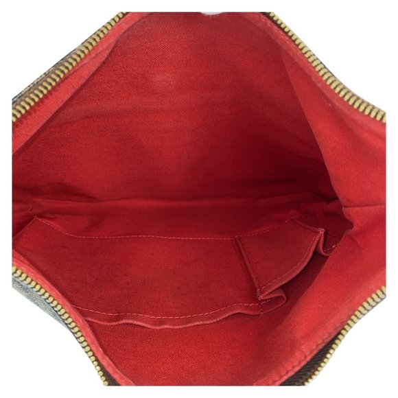 LOUIS VUITTON Damier Bloomsbury PM Brown Gold Hardware Leather N42251 Shoulde... - Picture 3 of 10